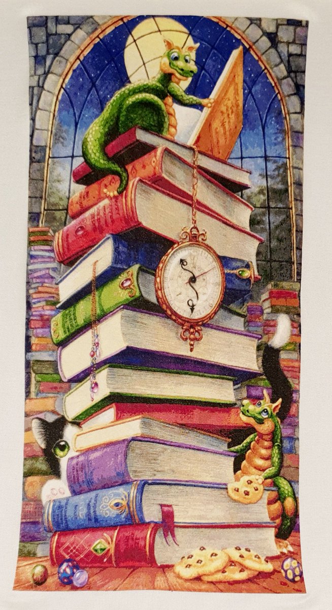 StitchingSteph's tweet photo. So, these little guys jumped off my needle this morning after putting in the last 4426 stitches during the night 😁
So many books so little time by Randal Spangler (HAED).
#HAED #heavenandearthdesign #crossstitch #tentstitch #basketweavestitch #stitchersoftwitter https://t.co/2lbaDor1CS