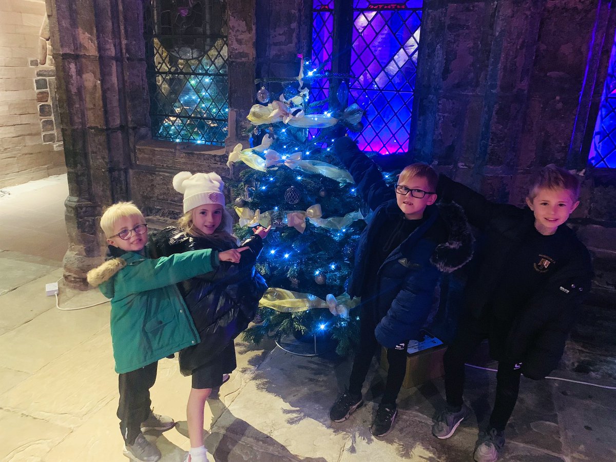 kaili_Jayne's tweet image. We’ve had a gorgeous evening…and look what we found @SaightonPrimary 🎄 #schooltree #chestercathedral #winternights