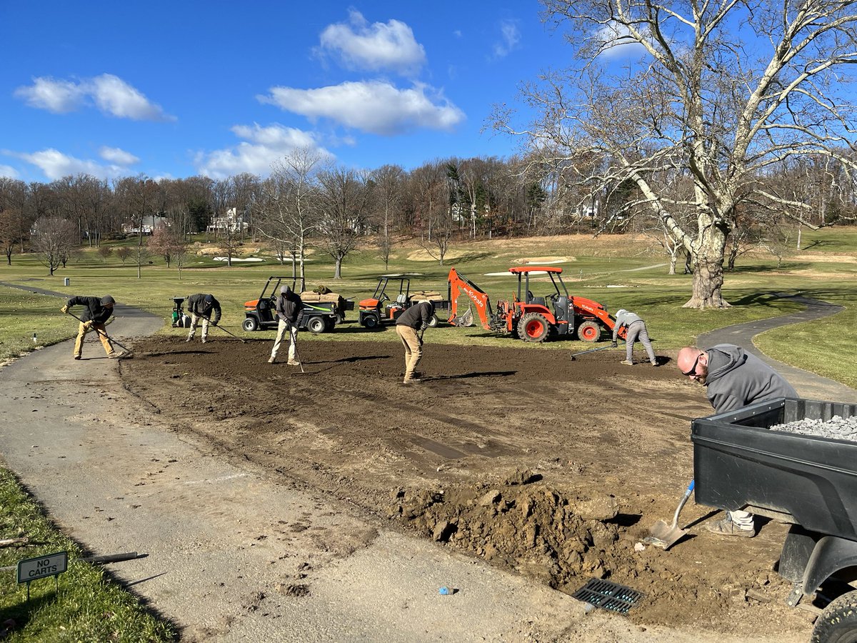 Busy Friday doing drainage work to end a solid week of projects. Well done fellas.