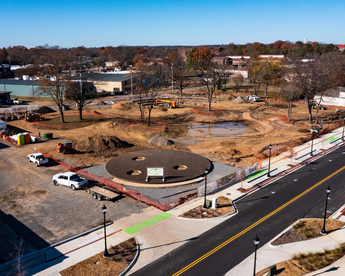 CityofConway's tweet photo. The vision for Markham Square leverages site design to demonstrate a different future for storm water management in Conway. The park will transform a brownfield site plagued by flooding into a lively storm water park and cultural asset for the city. #MarkhamSt https://t.co/dlgQk4LMBh