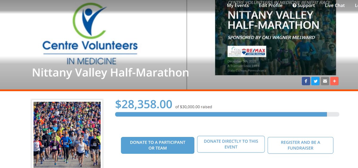 nvhalfmarathon's tweet photo. 👏👋👋 Two days left to register or donate. Amazing job by our fundraisers, sponsors, runners and community to support CVIM! https://t.co/Wq5vy5mj1G