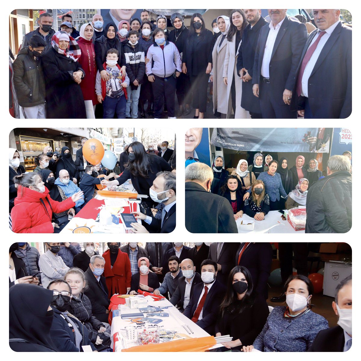 Bugün Genel Başkan Yardımcımız 
Sn. Jülide Sarıeroğlu hanımefendi ile 
3 Aralık Dünya Engelliler Günü vesilesiyle Engelli Koordinasyon Merkezinde görev alan teşkilatlarımızıca 39 ilçemizde eş zamanlı açılan AK Nokta’larımızı ziyaret ettik. 

#EngelleriBirlikteAştık