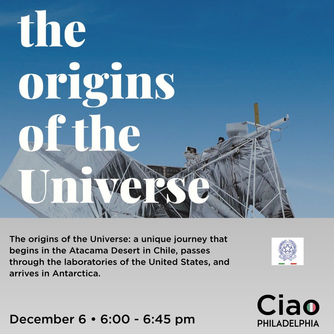 We invite you to join us for The origins of the Universe on Monday, December 6 from 6:00 - 6:45 pm, click the link below to register today! events@athenaonline.org