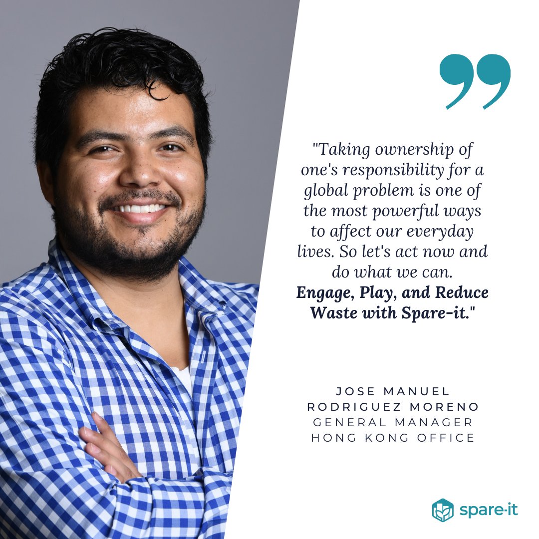 We love what our General Manager, Jose Manuel Rodriguez Moreno, has to say about our work here at Spare-it!
#TogetherforMoreImpact #spareit #wastereduction #engagement #testimonial #innovation #sustainability