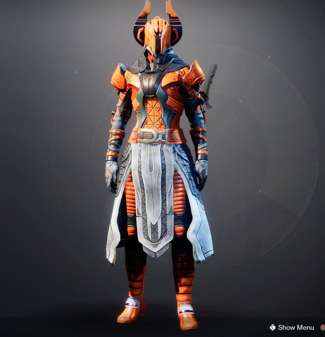 kingkongui's tweet photo. @BrandonMcCamey These replies are lacking a bit of orange, here, have my warlock https://t.co/xUFBzNTOyV