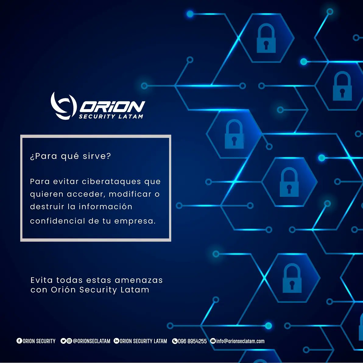 OrionSecLatam's tweet photo. ¡Sabías que los delitos cibernéticos se incrementan en un 57% durante las festividades!

Conoce para qué sirve la ciberseguridad.

Evita toda amenaza con @orionseclatam

#SabiasQue #Orion #Ciberseguridad #CyberIntelligence #OrionSecLatam #SeguridadDigital #Ecuador #Perú https://t.co/WzXXlFwDgz