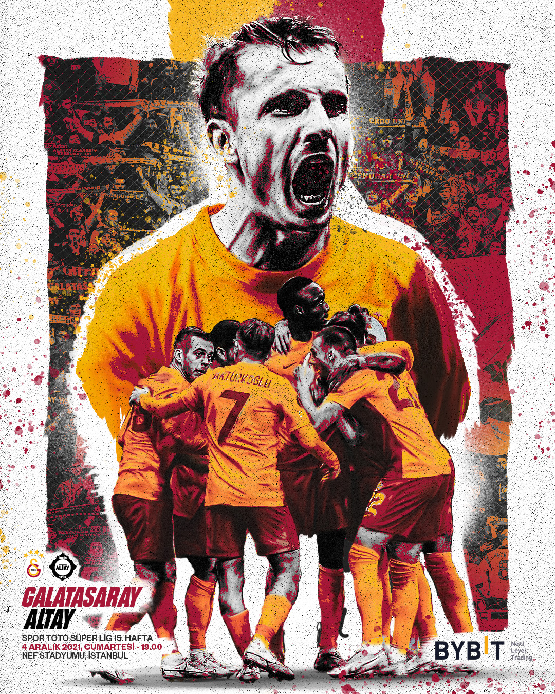 Wallpaper Galatasaray SK Illustration Poster for Sale by