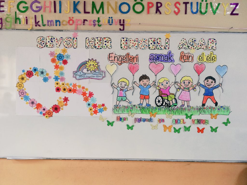 IlkokuluBahceli's tweet photo. Sevgi her engeli aşar. İlkokul öğrencilerimiz  3 Aralık Dünya Engelliler gününde, Yaşama sevinci ile hayata tutunan bütün engelli kardeşlerimizin sadece bir gün değil her gün yanında olmamız gerektiğinin farkına vardı.@tcmeb
@izmir_ilmem
@MucahitYentur
@dikili_mem
@UlusEkrem https://t.co/G7vtjrtiJv