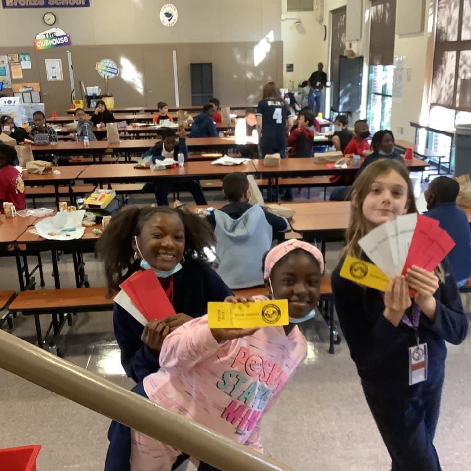 LIESOspreys's tweet photo. Ospreys celebrated the first Friday of the month “Poppin’ with the Principal”, spending some of the Osprey Bucks they earned in November. See some of those Ospreys wearing pajamas? They brought in Toys for Tots today. Great job! #OspreyLove❤💙❤ #ItsTimeToPUSH https://t.co/w2Nsfmtf5Y