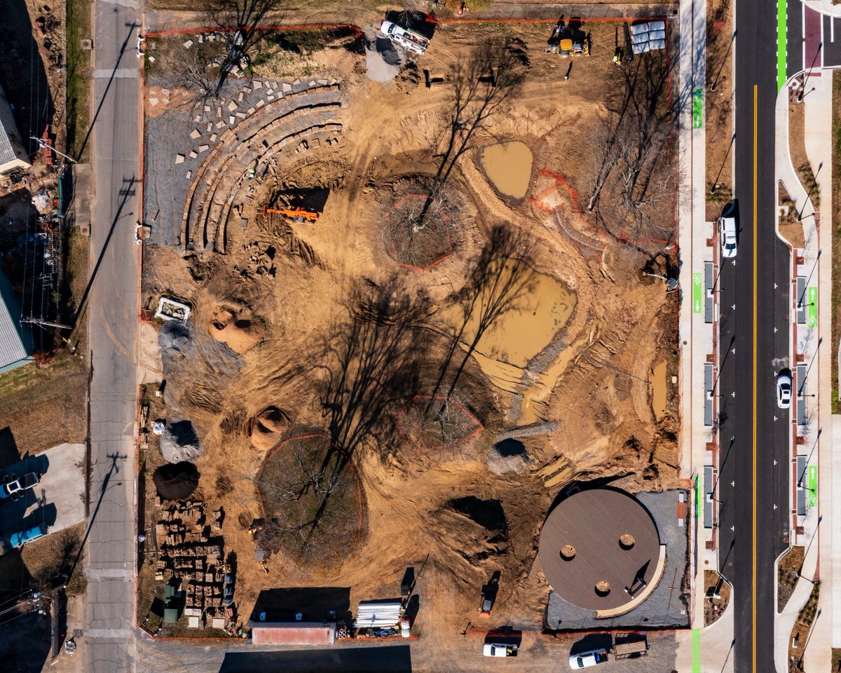 CityofConway's tweet photo. The vision for Markham Square leverages site design to demonstrate a different future for storm water management in Conway. The park will transform a brownfield site plagued by flooding into a lively storm water park and cultural asset for the city. #MarkhamSt https://t.co/dlgQk4LMBh