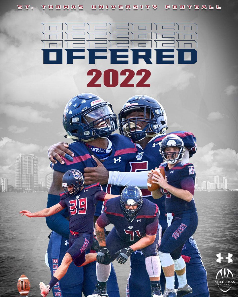 Beyond blessed to receive an offer from St. Thomas University! <a href="/CoachRzyczycki/">Brad Rzyczycki</a> <a href="/CoachSloan96/">Johnnie Sloan</a>  <a href="/CreekFootball1/">Coconut Creek FB</a>
