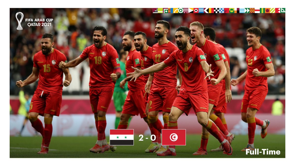 🇸🇾 What a win for Syria! 👏

🦅 The Qasioun Eagles produce the shock of the #FIFArabCup so far, leaving everything to play for in Group B 😲