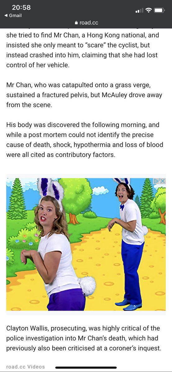 swdowney's tweet photo. @roadcc  Any idea what this image which repeats several times down the page on the story about the Australian road rage/murder case is? Bizarre image to pop up when reading about a cyclist tragically killed! https://t.co/y46TwQWhw8