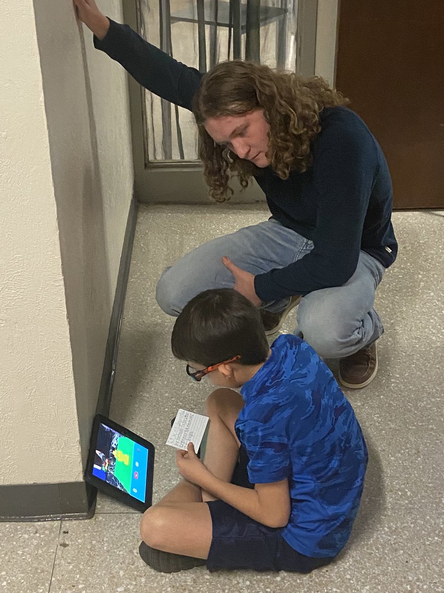 bradavens's tweet photo. C4TECH students helping 3rd grade ALPS students with their stop motion animation projects @burkburnetths @burkburnettisd https://t.co/KWJHV4YjX1
