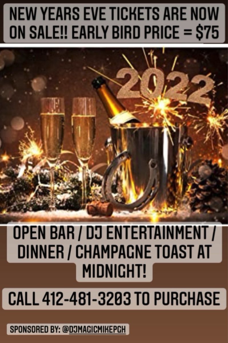 ccsaloon's tweet photo. NYE TICKETS NOW ON SALE 🥳🎉 https://t.co/0jsMseyuvr