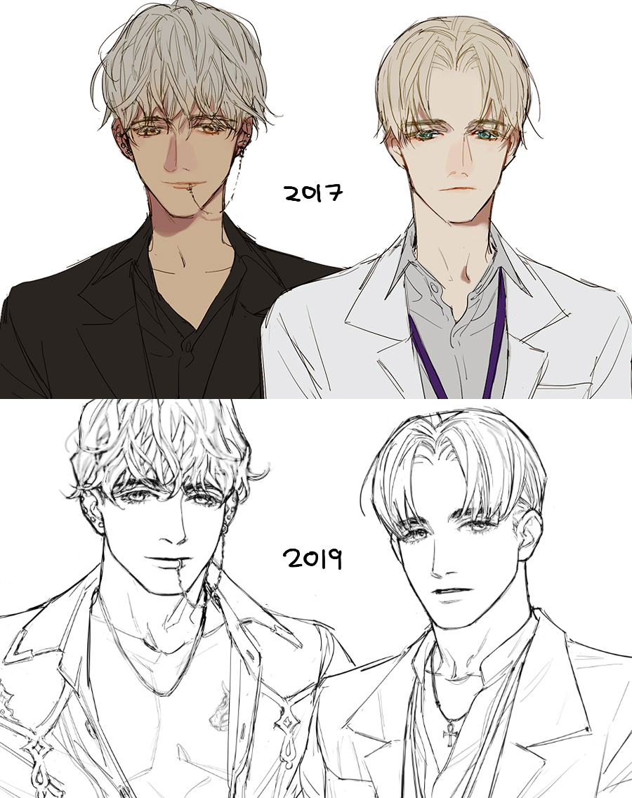 double prince
เทียบกับ 2017 แล้วลายเส้นมาไกลเหมือนกันนะ 🤣
#moondustclub🌙 