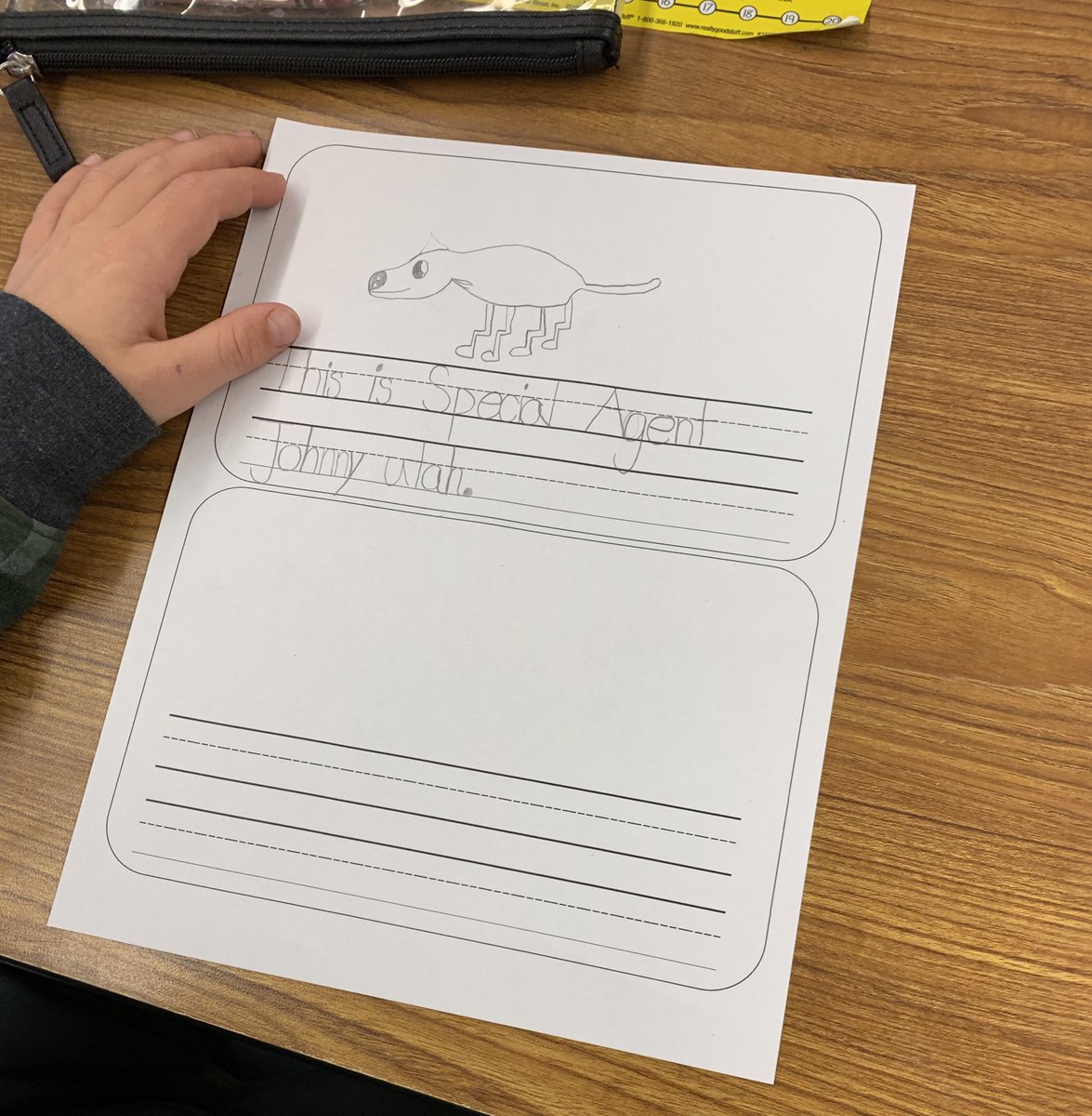 1st graders working super hard on their writing and learning about the rules of a sentence! #OTESPride #SpartanLegacy