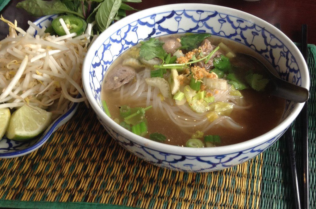 DrJEdPsych's tweet photo. @UWMEdPsych Two things, reppin’ multiple identities: Minnesota hotdish (not casserole) and phở. https://t.co/sjbdvZ4AZw