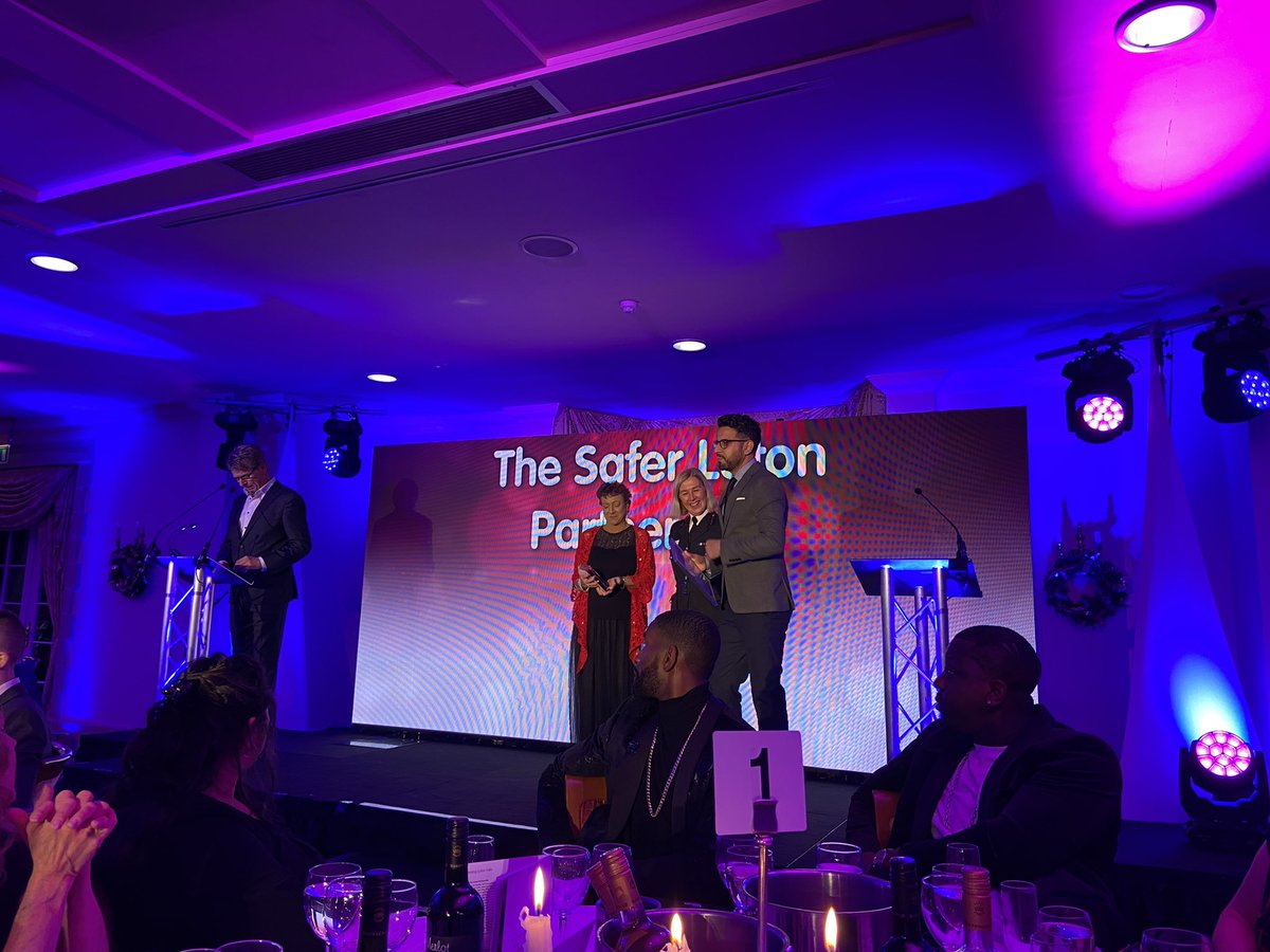 love_luton's tweet photo. The winner of Keeping Luton Safe is The Safer Luton Partnership 💜💜💜

Congratulations 🎉🎉🎉

Thank you to our sponsor @BedsFire https://t.co/aYzP6NPkpa
