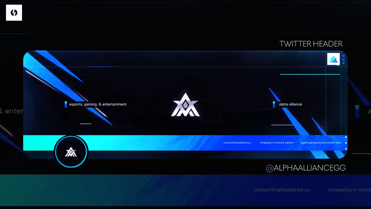 DevnChanceF's tweet image. Twitter Branding — @AlphaAllianceGG 

Support Appreciated!
Check me out on Behance: be.net/dvsvisuals