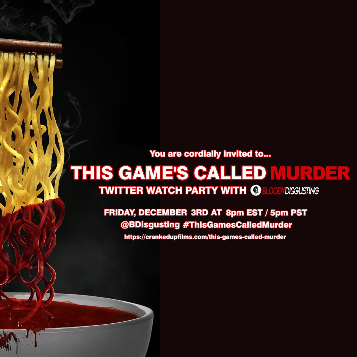 ICYMI: TWITTER WATCH PARTY TONIGHT! #ThisGamesCalledMurder