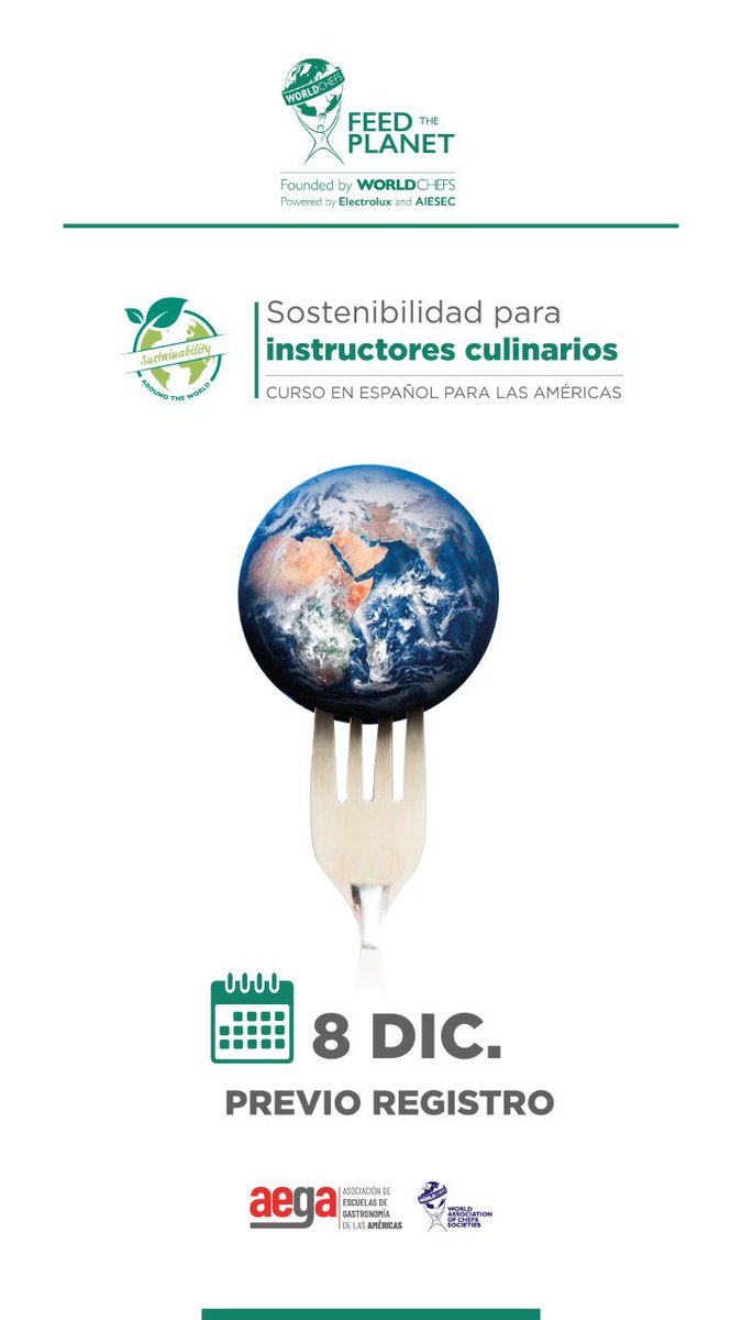 cdcocinasEC's tweet photo. Desde la educación fortaleceremos la sostenibilidad curso solo para instructores de turismo y gastronomia.
Regístrate y obtén tu primera insignia.

https://t.co/Si5UWcPChD
#ThisIsWorldchefs
#aega
#worldchefs https://t.co/94TjE8E1YY