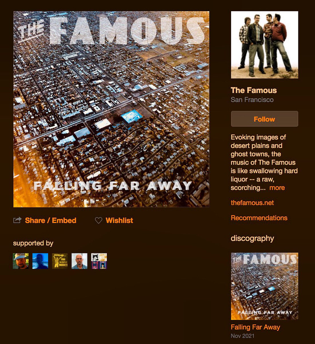 thefamous's tweet photo. Today is #bandcampfriday on @bandcamp — New Single “Falling Far Away” Available Now 🎧 Link in Bio 

#americana #americanamusic #rockabilly #psychobilly #punkrock #altcountry #outlawcountry #californiacountry #newmusic #indiemusic https://t.co/YCEUL3IV4w