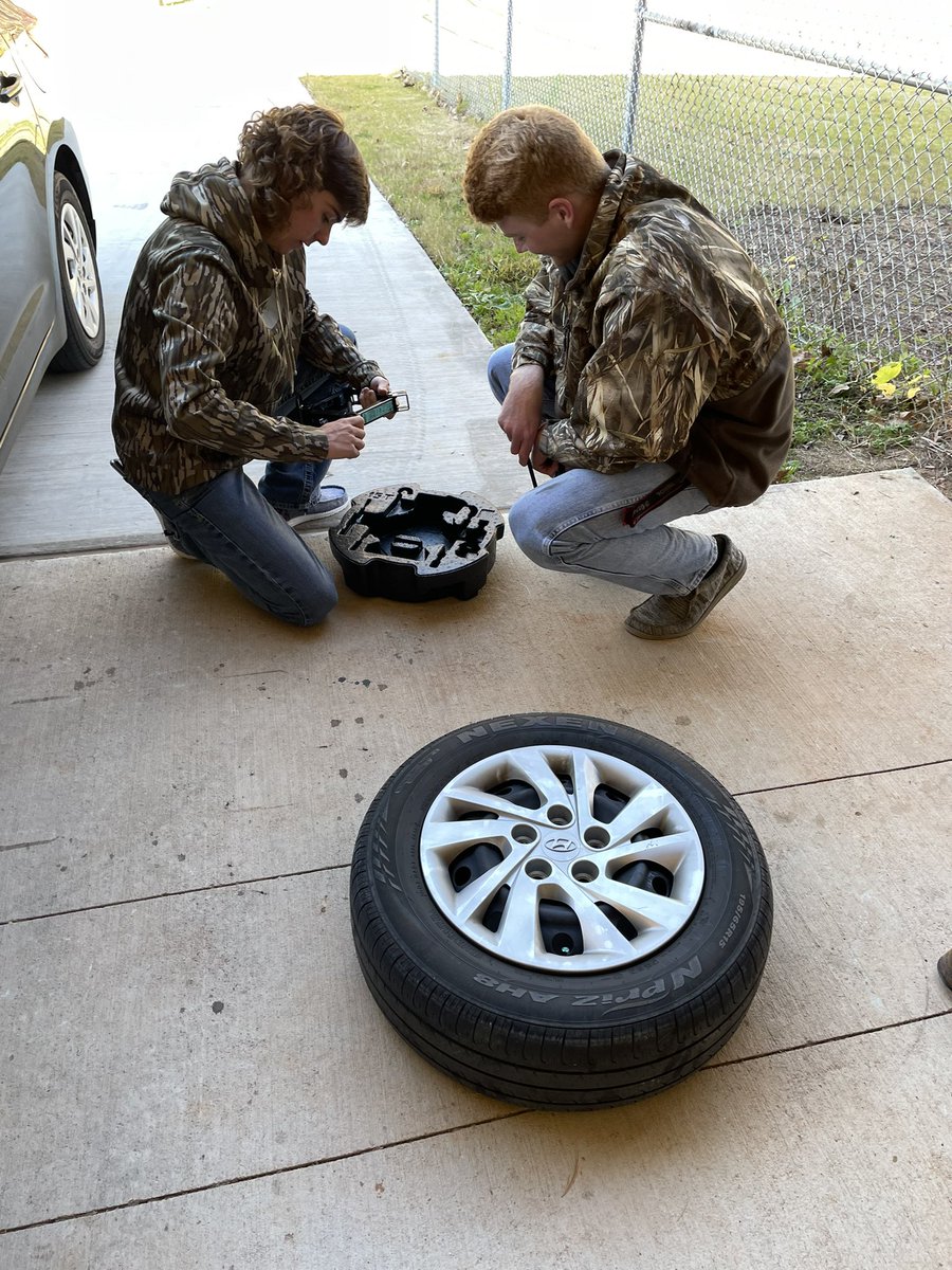 When I started working @ Creekview, everyone kept telling me our kids are just built different … Today was no different!  Needed a little tire help and <a href="/CreekviewFFA/">CreekviewFFA</a> students came to my rescue!