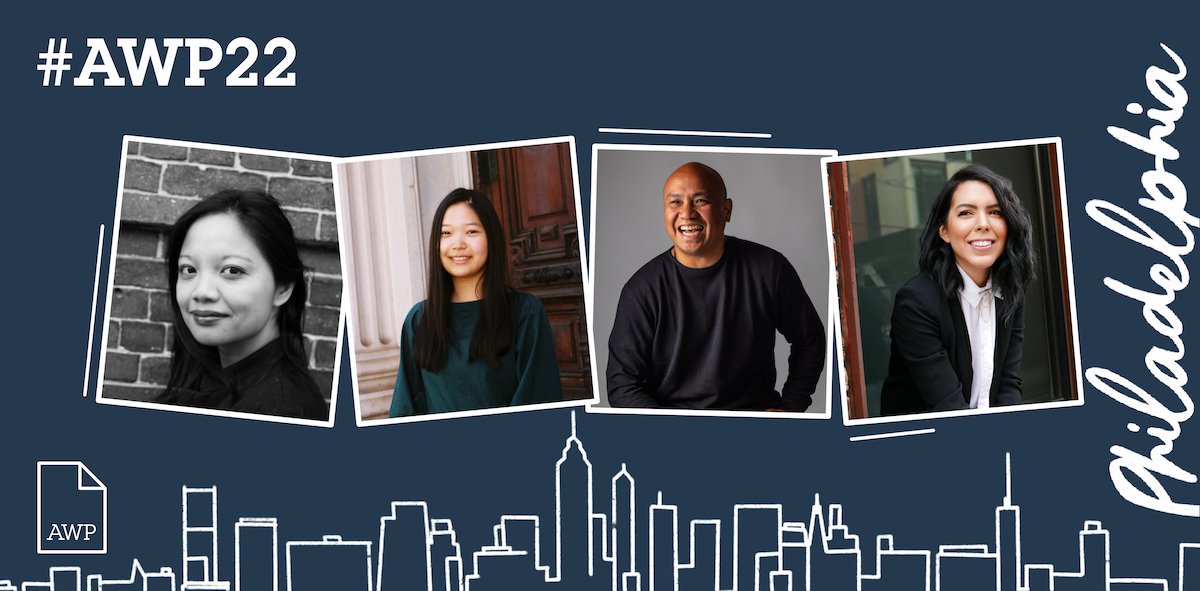 awpwriter's tweet photo. AWP is looking forward to this wonderful #AWP22 event, “Beyond Genres: A Panel with @patrickrosal, K-Ming Chang, and @tkiramadden, Moderated by @jmaebarizo" on Friday, March 25 at 1:45–3 p.m. ET. Many thanks to @kundimanforever! https://t.co/G1rOp4xwwW https://t.co/TFQLWspgnK