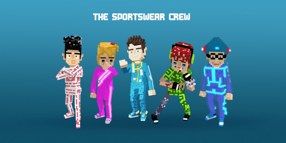 MaxiedotVox's tweet photo. 5 members of the Sportswear Crew are raring to go! creating assets in #voxEdit for #sandbox #GameMaker @sandstormmeetup #voxcreator #assetmaker https://t.co/6IfxAt8JaV
