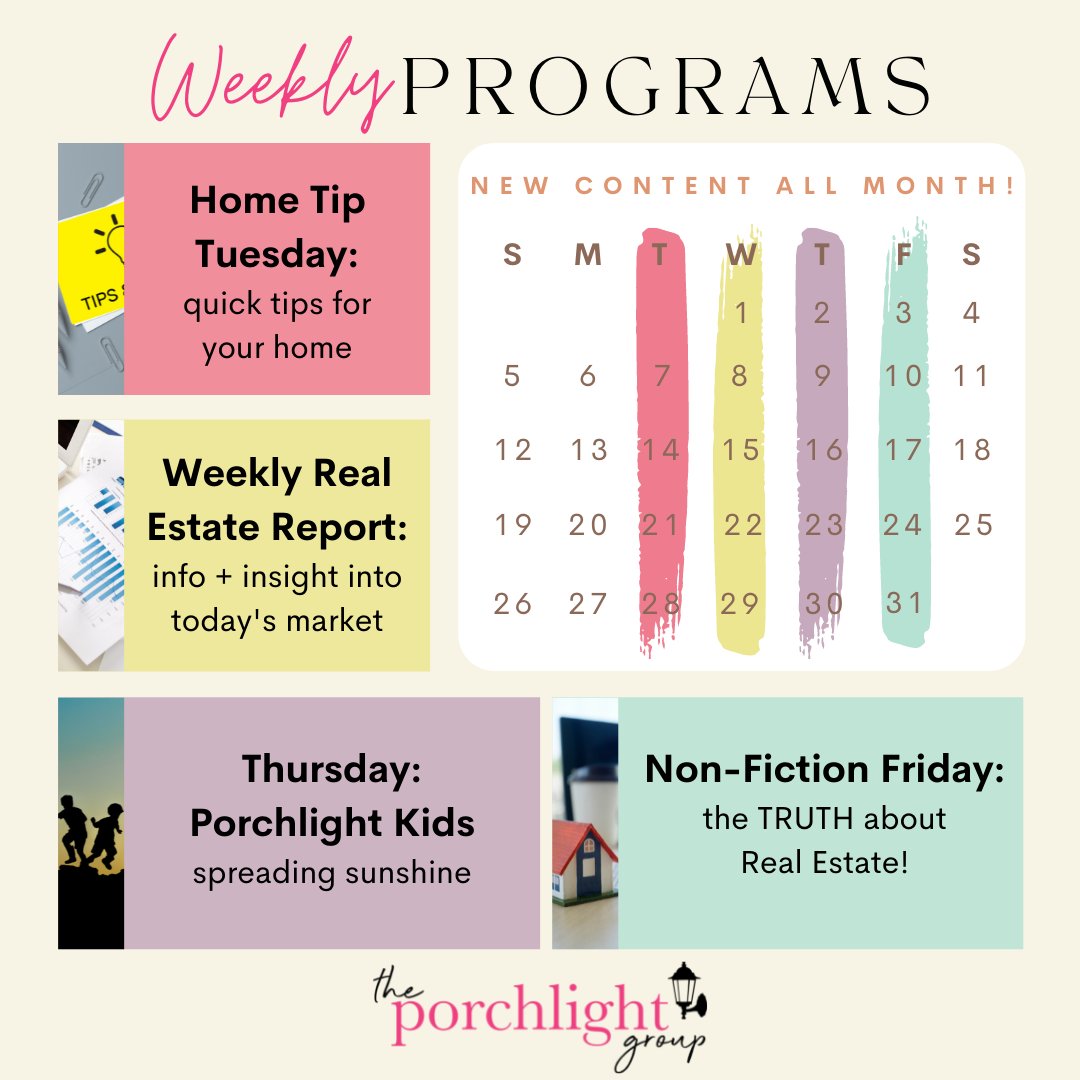 KeriCalifano's tweet image. Hello there, everyone! We'll be back with all of your favorite programs next week!

Stay tuned!
.
.
#theporchlightgroup #weeklyprogram #staytuned #video #tips #insights #fun #programs #facts #figures