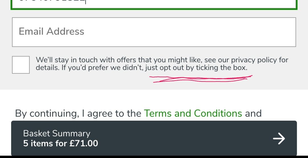 brainboxdotcc's tweet photo. @DunelmUK @duncanadams any reason that your default is to sign people up rather than vice versa? I'm certain this is also not GDPR compliant... https://t.co/5ZC46U3Od5