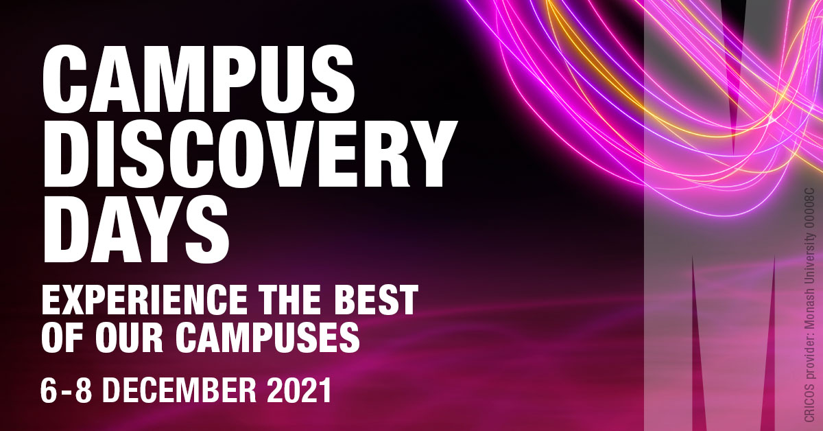 Monash_FMNHS's tweet photo. Campus Discovery Day is next week! ๐
Weโre opening our doors to senior secondary school students so you can experience the best of our Australian campuses. Places are limited, so register now: https://t.co/ZtrcxdXC7w
#changeofpreference https://t.co/GDD5rystki