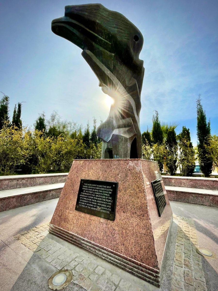 mdowphoto's tweet photo. Memorial to the Armenian refugees who landed in Larnaca in 1915 to escape genocide under the Ottoman Empire. https://t.co/decgC7y2gm