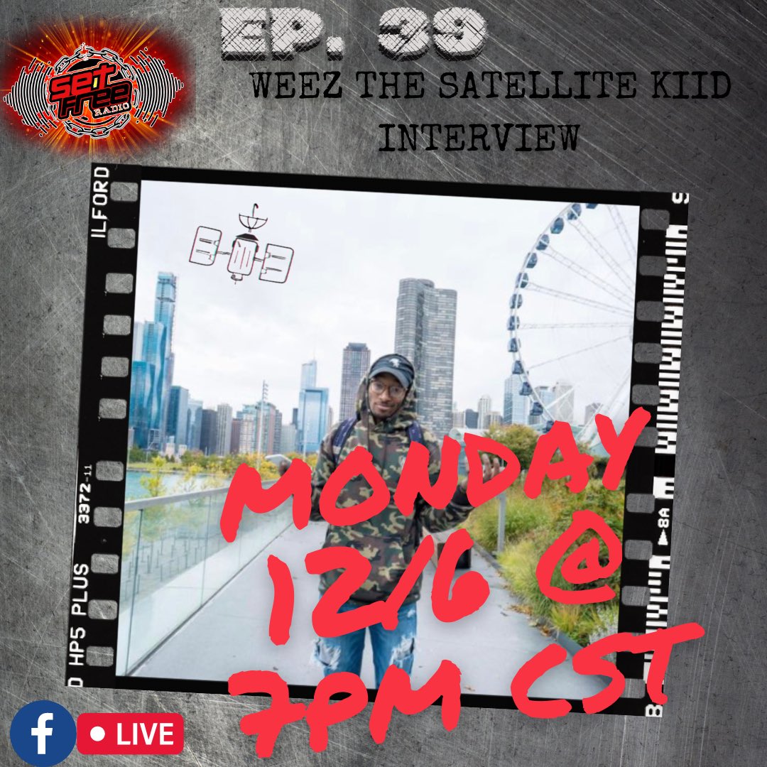 SetFreeRadio1's tweet photo. Dope new #interview w/ the homie @SatelliteKiid dropping this Monday on #FacebookLive!! You’re not going to wanna miss this one!! #SetFreeRadio #chh #christianrap #gospel #hiphop #rap #redeemed #podcast #radioshow #easttexas to #arizona #newmusic #exclusive https://t.co/01CbSxB6bF