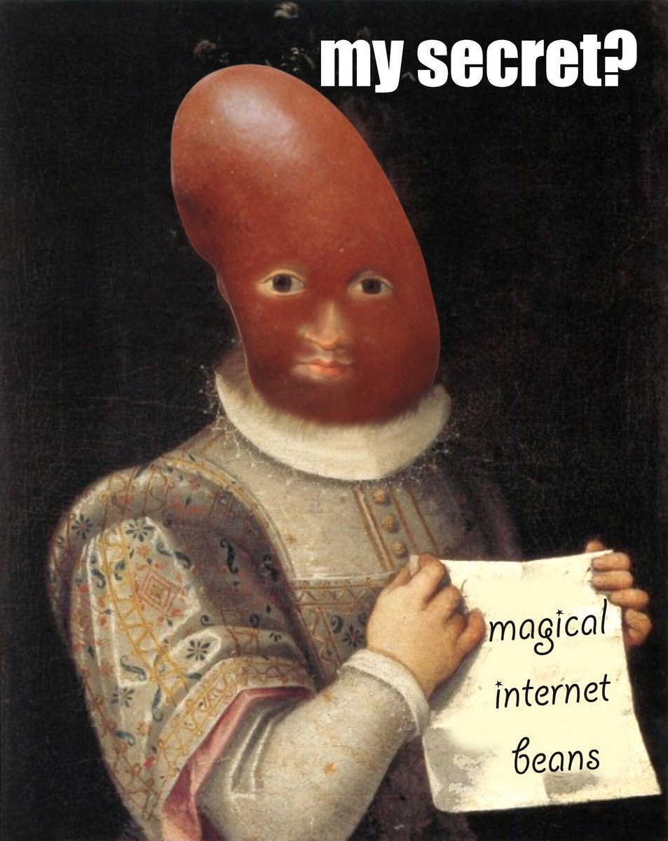whatisclockwork's tweet photo. @team_finance I’ll be buying more magic internet beans! #magicinternetbeans,come for the beans stay for the bean memes. https://t.co/OHrzfKqRKb