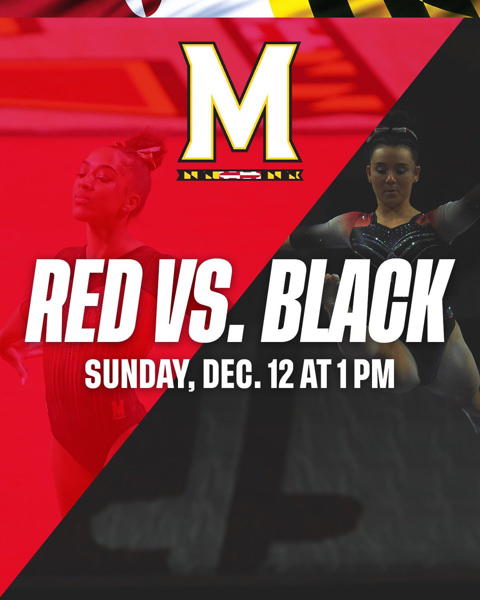 TerpsGymnastics's tweet photo. ‼️ Come one, come all ‼️

Our Red vs. Black meet will officially be open to the public. See you there! ✨ https://t.co/gLm55coSLS