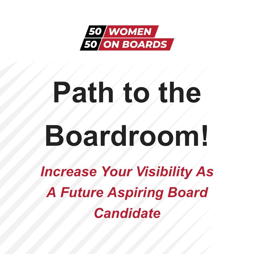 5050Wob's tweet photo. Our last Path to the Boardroom™ Workshop of 2021 is December 14! Register today: https://t.co/RrIx1vPGJN #5050wob #PathToTheBoardroom #womenonboards #corporate https://t.co/VdItZJHQzt