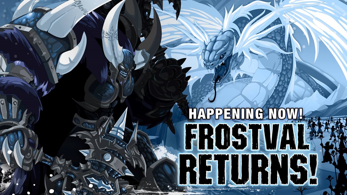 Frostval is a time of joy, hope, and... defending Lore from all the insane ice monsters that cannot stop attacking it?!?! Log in this weekend to battle through all our returning winter holiday events and unlock seasonal rewards! wwwAQ.com