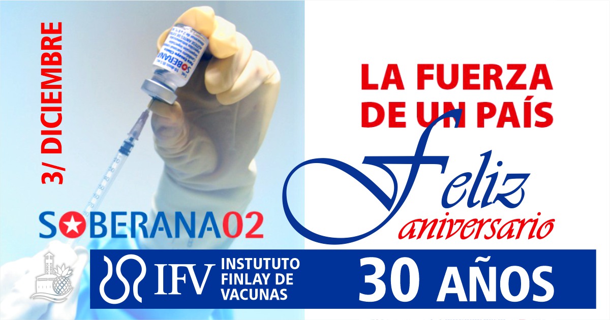 Gracias a todos los que nos han felicitado en nuestro 30 aniversario. Honraremos la historia de nuestro <a href="/FinlayInstituto/">Instituto Finlay de Vacunas</a>, viviremos intensamente el presente y construiremos un futuro exitoso. El compromiso es con la salud del pueblo. <a href="/BencomoVerez/">Vicente Vérez Bencomo</a> <a href="/BioCubaFarma/">BioCubaFarma</a> <a href="/PresidenciaCuba/">Presidencia Cuba 🇨🇺</a>