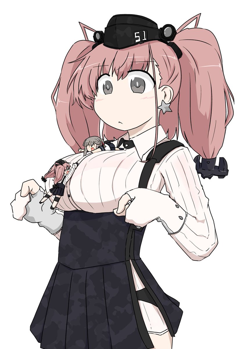 アトランタ(艦これ) 「#みんなのデフォ絵と等身絵の比較が見たい  
ほいさ 」|織匡俗@4/16防人のうた【B-17】のイラスト