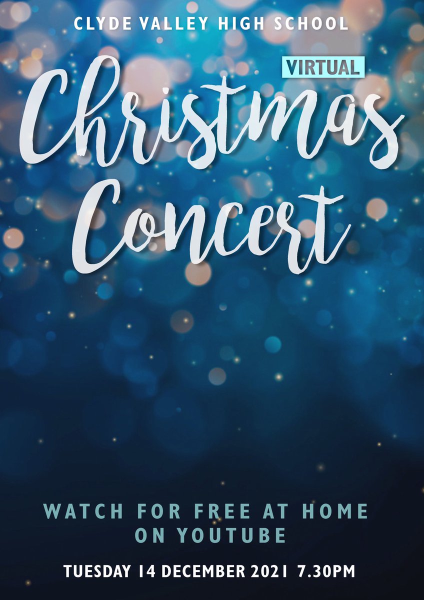 Clyde Valley Music (@music_cvhs) on Twitter photo 🎄 🎄 Exciting news 🎄🎄Our 2021 Virtual Christmas Concert will be premiered on YouTube on Tuesday 14th December @ 7.30pm. Keep your eyes peeled for more details! <a href="/ClydeValleyHS/">Clyde Valley High School</a> <a href="/nlcpeople/">NorthLanCouncil</a> 🎄 🎄 Exciting news 🎄🎄Our 2021 Virtual Christmas Concert will be premiered on YouTube on Tuesday 14th December @ 7.30pm. Keep your eyes peeled for more details! <a href="/ClydeValleyHS/">Clyde Valley High School</a> <a href="/nlcpeople/">NorthLanCouncil</a>