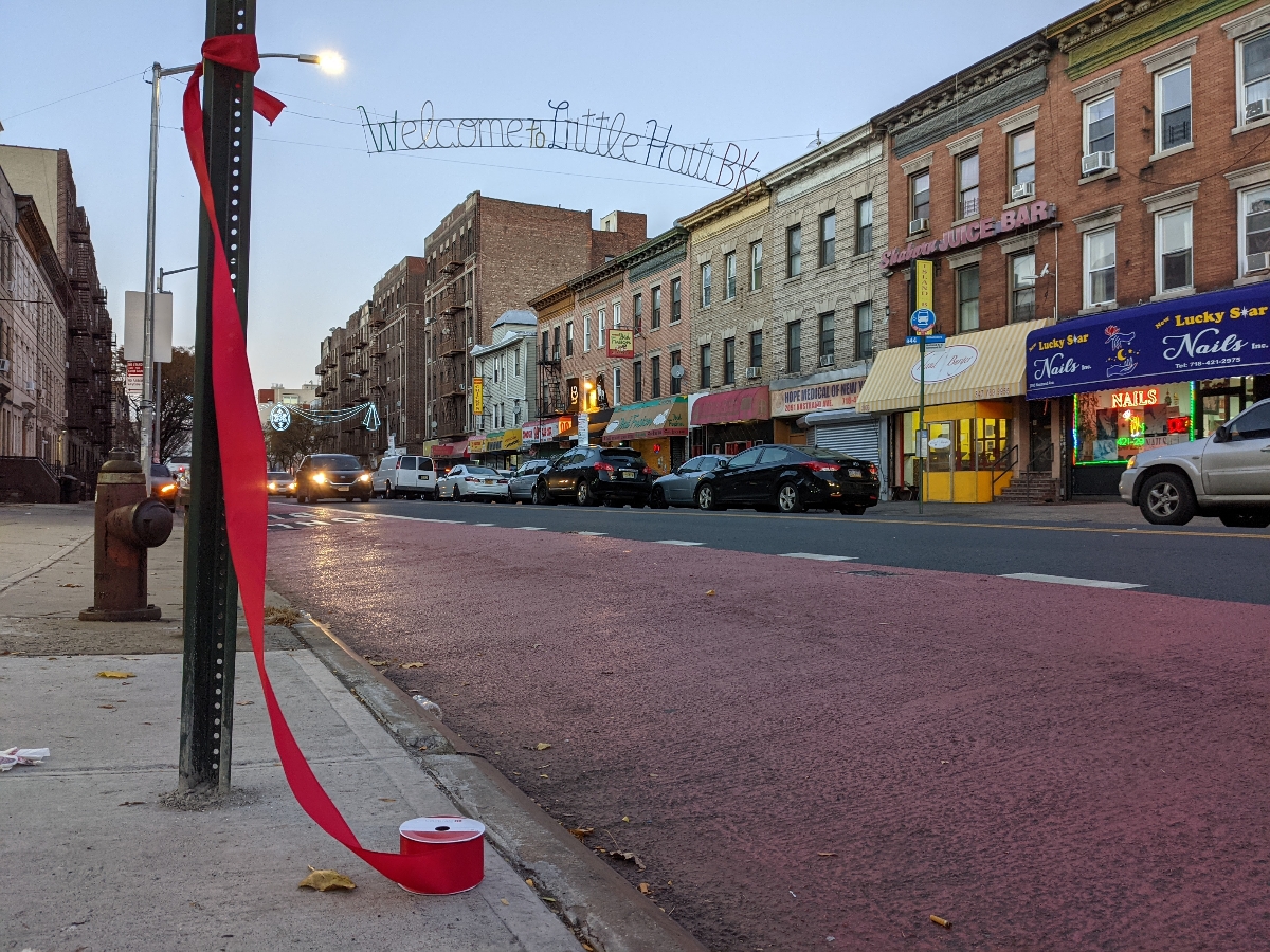 Happening NOW! We are turning on the holiday lights on Nostrand Avenue, Toussaint L'ouverture Blvd in Little Haiti, Brooklyn!
Meet us on the corner of Glenwood Road and Nostrand Avenue. Let's light the way this holiday season!