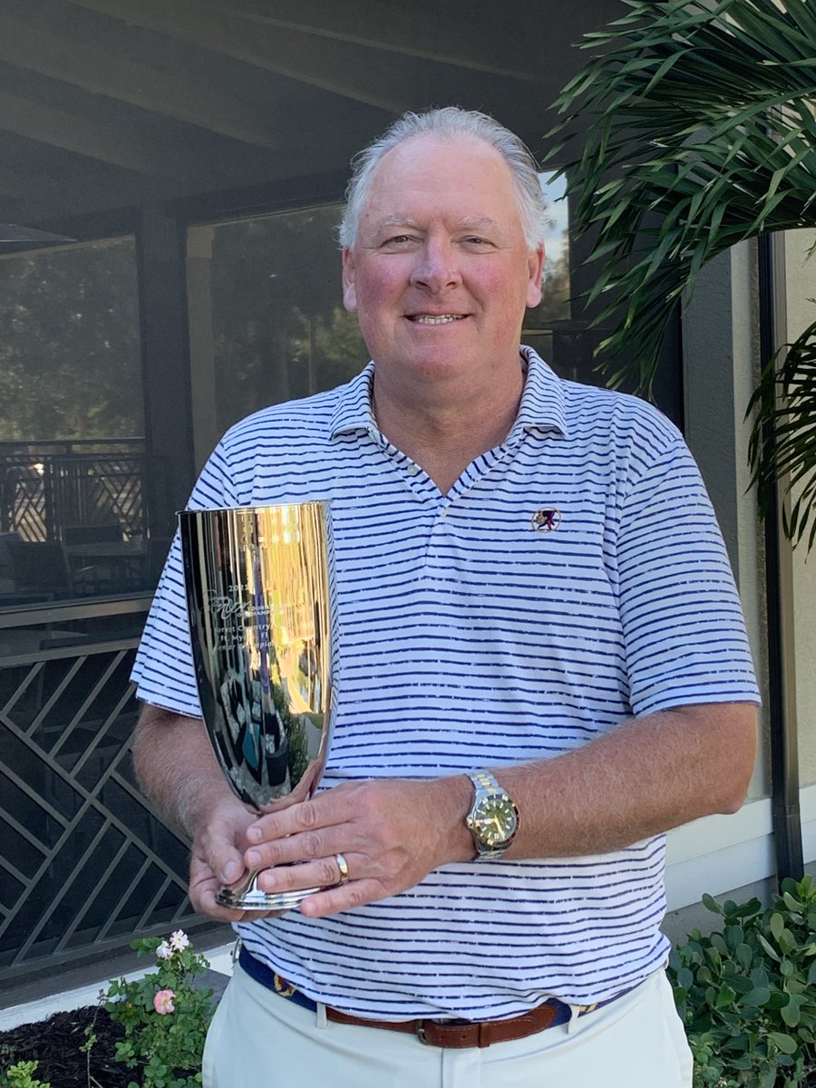 golfweekron's tweet photo. Iowa Hall of Famer, Gene Elliott takes home the Golfweek Tournament of Champions trophy at The Forest Club in Ft Myers ⁦@IowaGolfAssn⁩ ⁦@GolfweekEvents⁩ ⁦@golfweek⁩ https://t.co/UKi1UlwzMf
