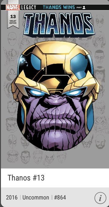 chi_dfl's tweet photo. To support @veve_official, @ecomi_, and the #VeVeCommunity I’ll be giving away 2️⃣ items!

✅ Like &amp; Retweet
✅ Comment with a GIF &amp; #VeVe 

This is Giveaway🎁 38/70. #VeVeFestivus

Thanos #13: Mint #864

⭐️Sub 150 Mint⭐️ Alligator Loki: Mint #0140

🥇1ST WINNER CHOOSES🥇

🍀GL🍀 https://t.co/Jop0qAQ4SQ
