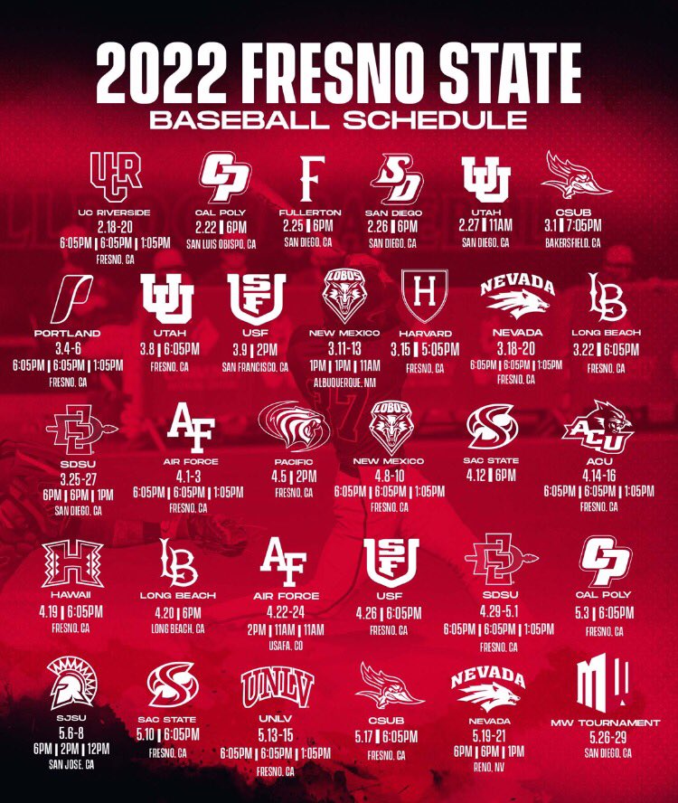 Fresno State Final Schedule Spring 2022 Fresno State Alumni (@Fresnostatealum) / Twitter