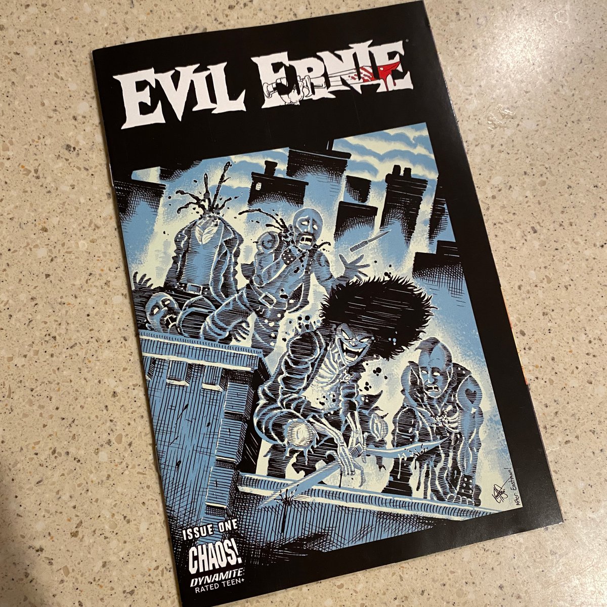 Holy cow how have I not heard of #EvilErnie before??? Vol. 3 Issue 1 dropped this week and it is horrifically delicious. Check it out at your local comic book store. From <a href="/dynamitecomics/">DynamiteComics</a>. Check it out! #dynamitecomics #horrorcomics #comics