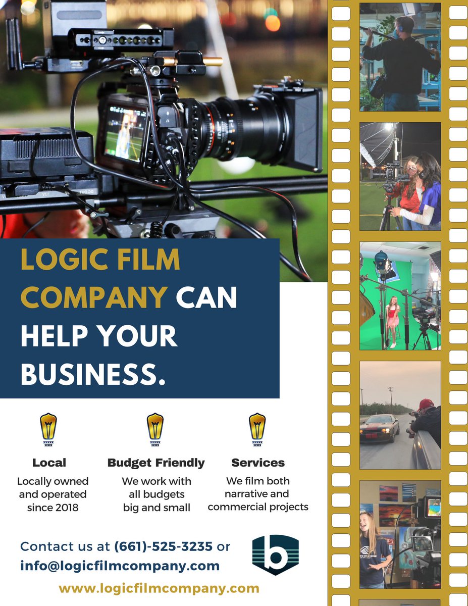 Logic_Films's tweet photo. Need a #commercial or other #video for your business?? We’re here to help! https://t.co/K6Led4qhYE