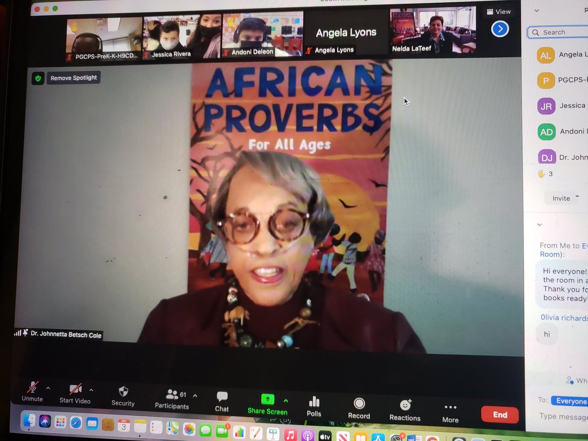 RosaParks_PGCPS's tweet photo. #AboutToday A HUGE "THANK YOU!" to @AOBFound for making it possible for our babies to experience meeting wonderful authors &amp; illustrator @johnnettabcole &amp; @NeldaLaTeef as they shared their latest book "African Proverbs."Our scholars LOVED you!! @pgcps @Title1_PGCPS #readingrocks https://t.co/N7VNu6J7n0