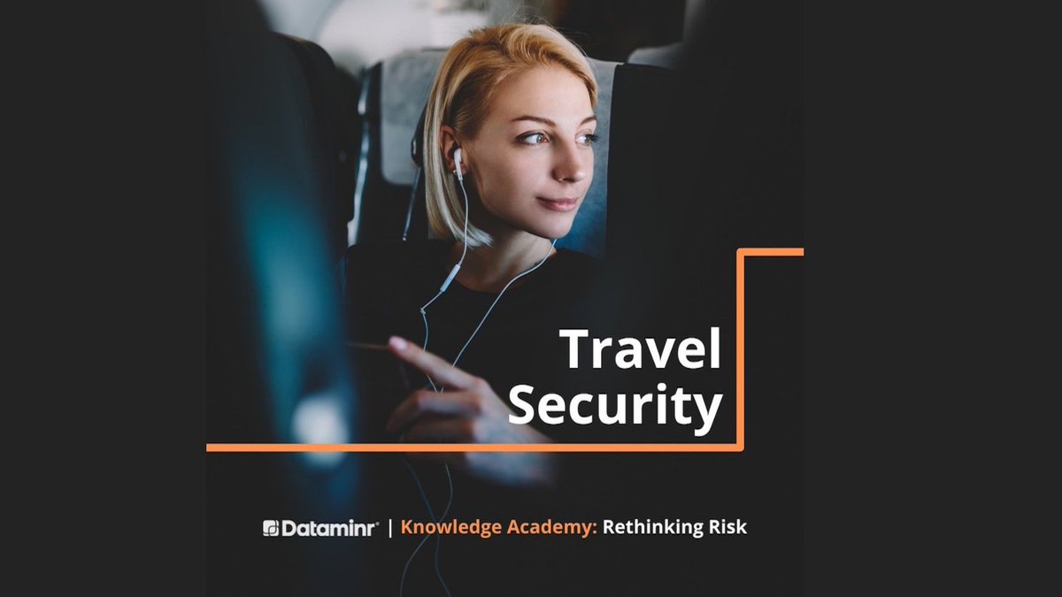 Dataminr's tweet photo. WATCH: Episode 3 of our #RethinkingRisk Knowledge Academy series featuring CEO of The Travel Risk & Incident Prevention (TRIP) Group, Lloyd Figgins, to learn more about travel security and the future of business travel. https://t.co/OyLGxrERy7 https://t.co/OEKYDenVVU